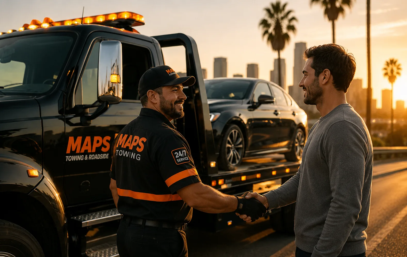 Maps Towing team at work